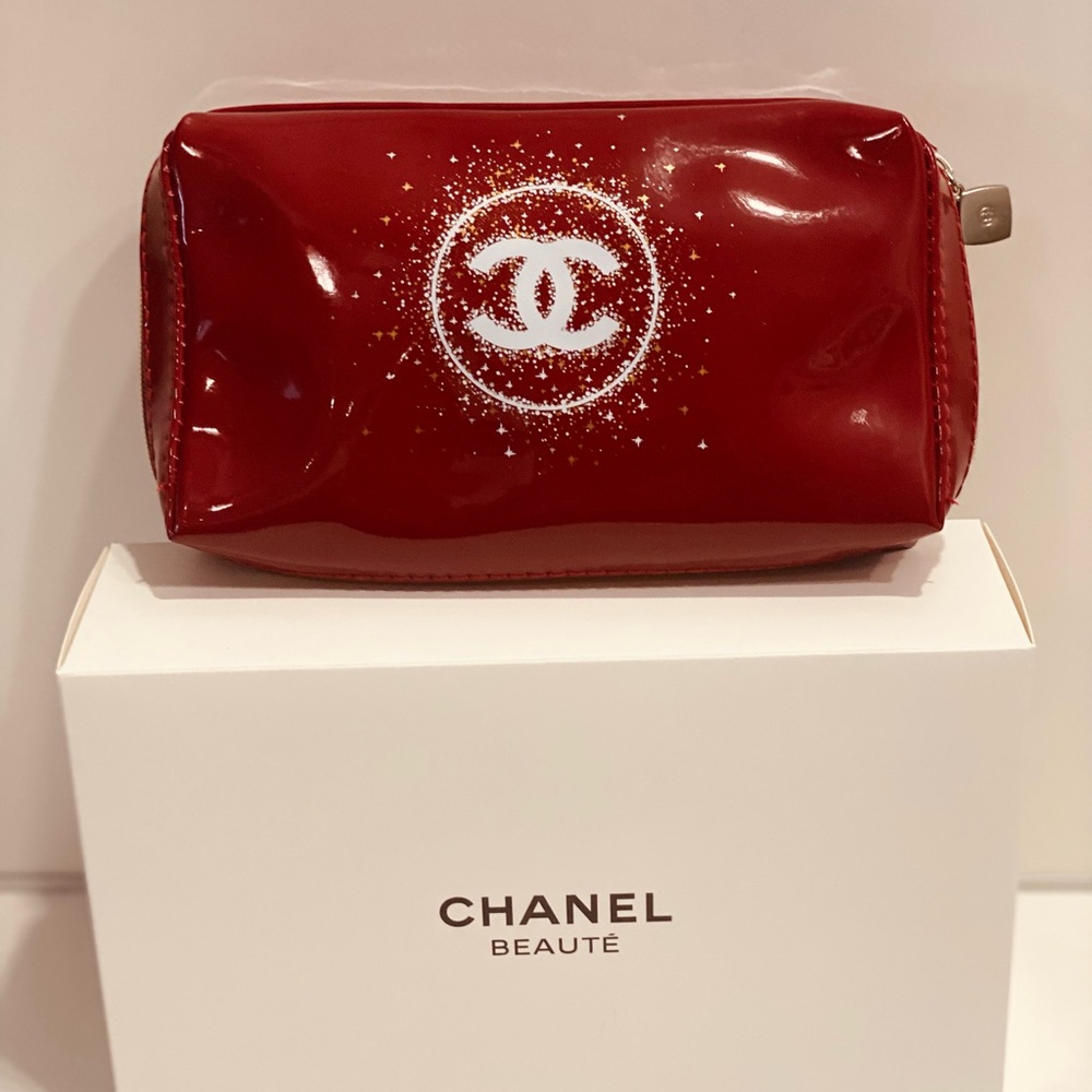 Chanel holiday cosmetics makeup bag